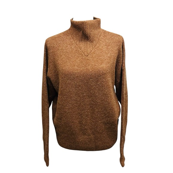 Madewell Sweaters - MADEWELL Dillon Mockneck Pullover Sweater Women's Size Medium Brown